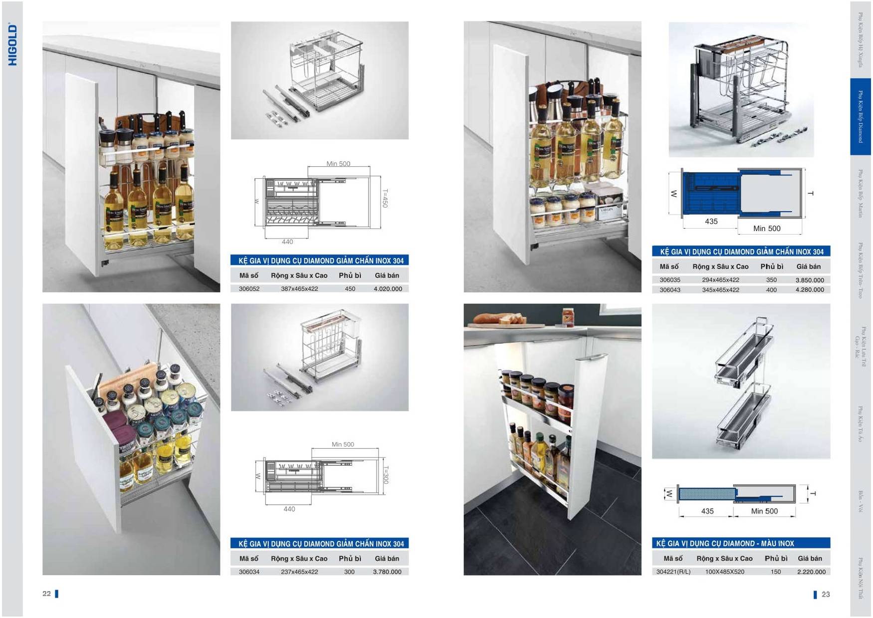 Catalogue và Bảng giá Phụ kiện bếp HIGOLD T6 2024 /Page 11